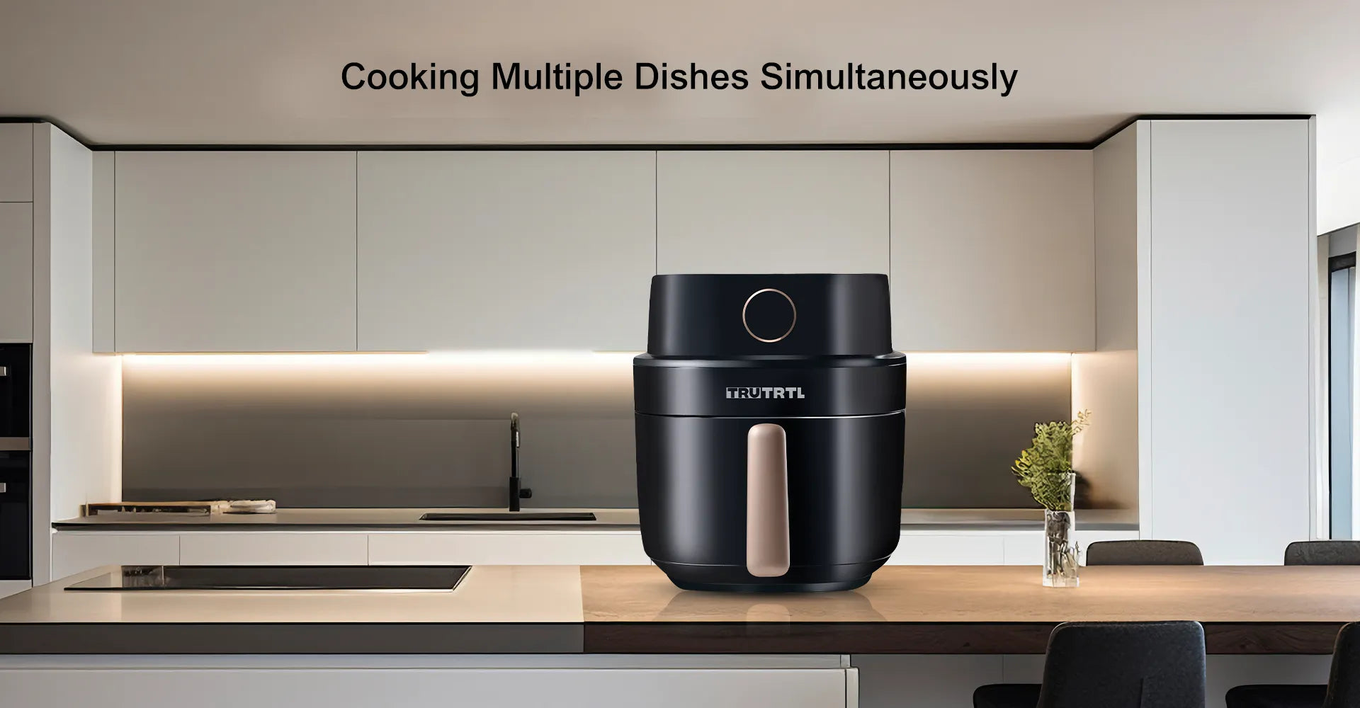 truTRTL Air Fryer vs. Philips: Cooking Multiple Dishes Simultaneously