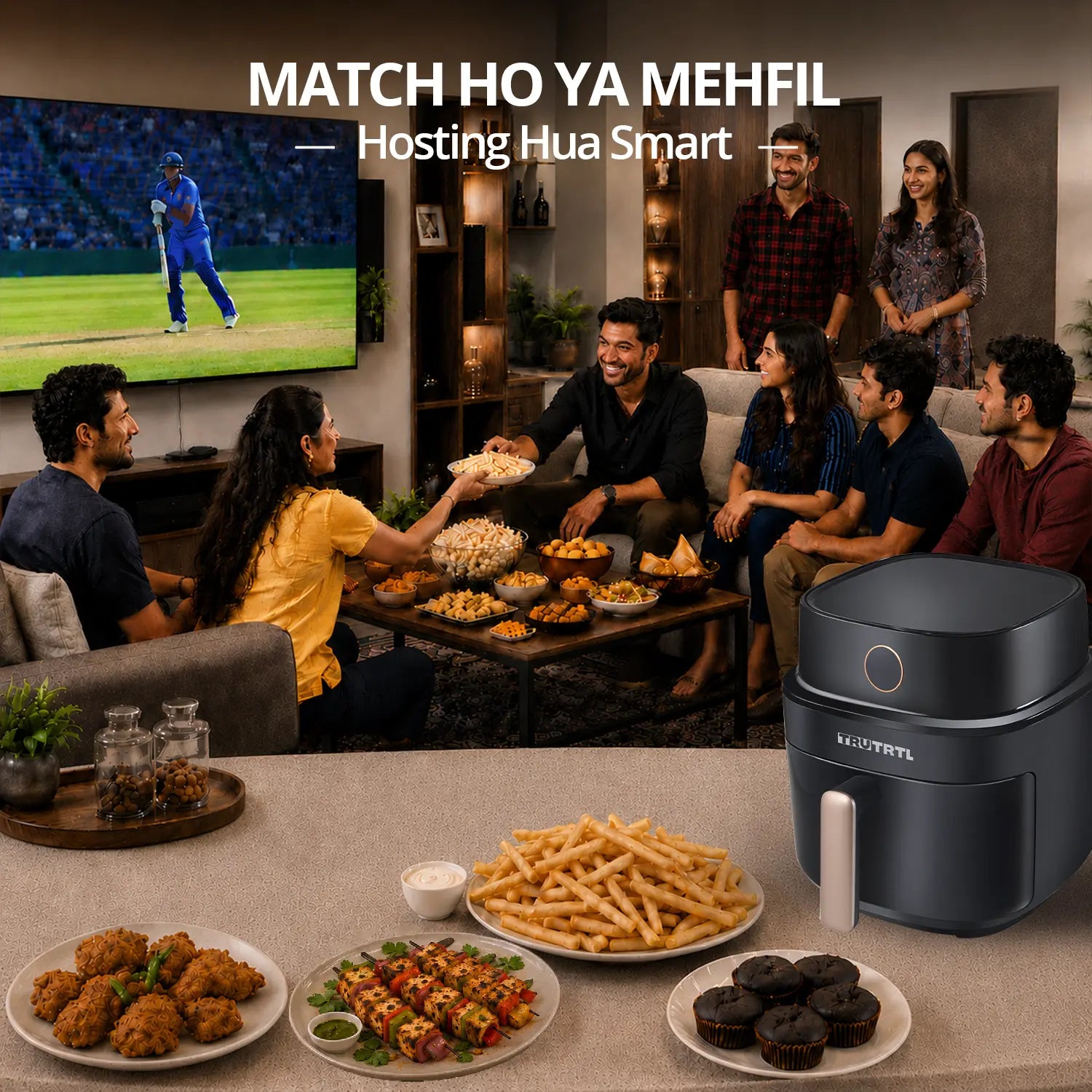 truTRTL Smart Digital Air Fryer