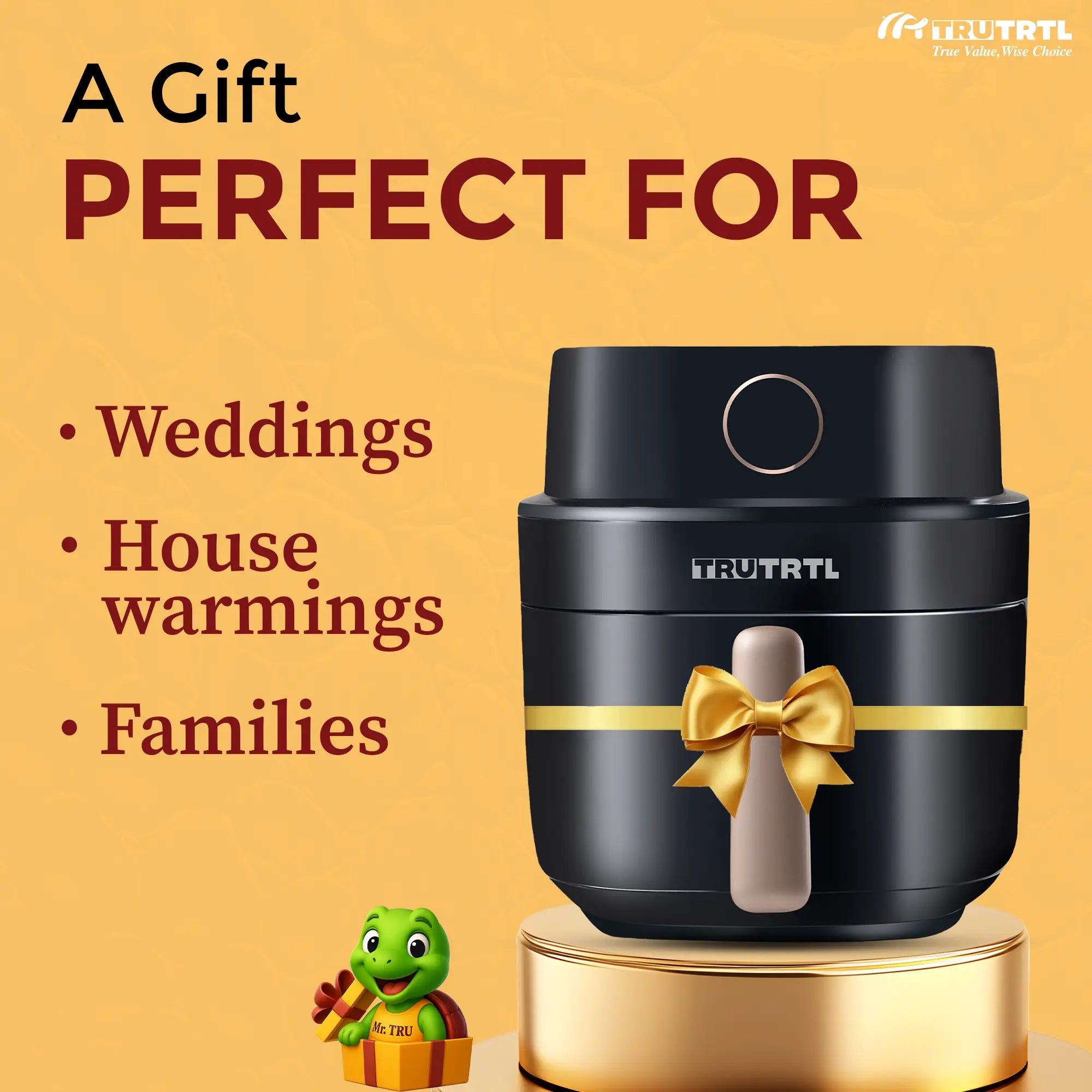 truTRTL Smart Digital Air Fryer