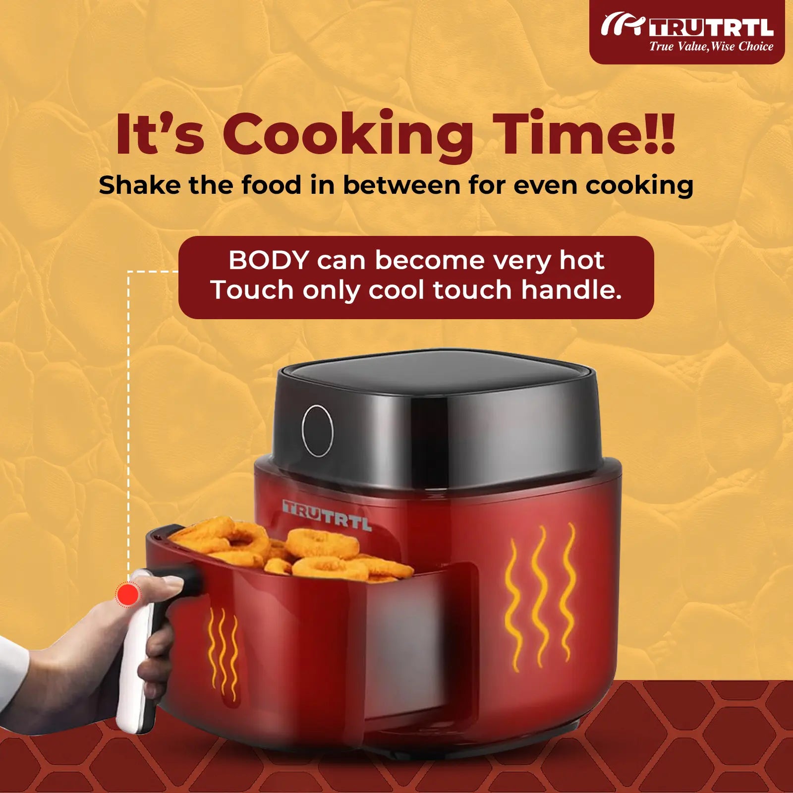 truTRTL Smart Digital Air Fryer