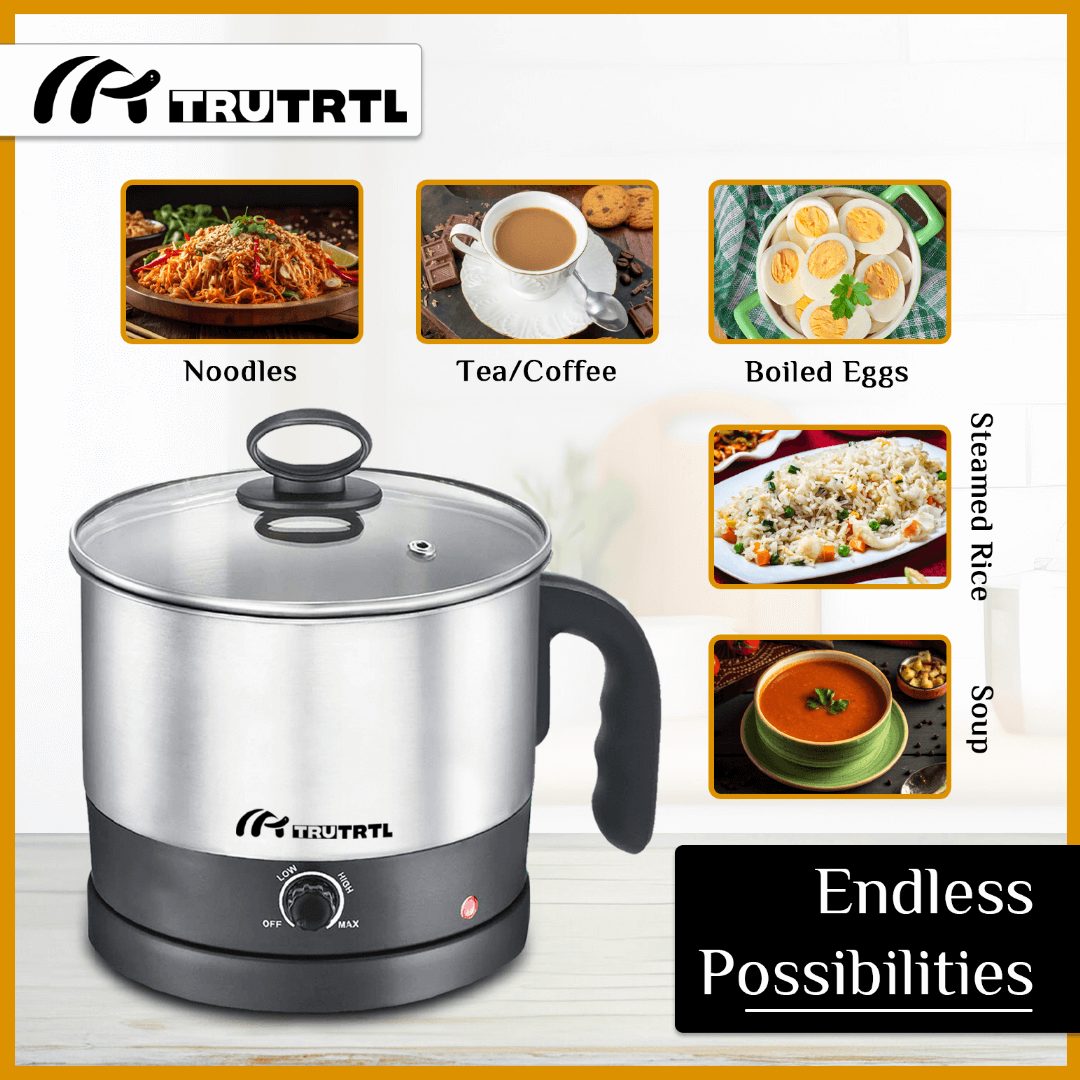 truTRTL Multipurpose 1.3 Litre Kettle