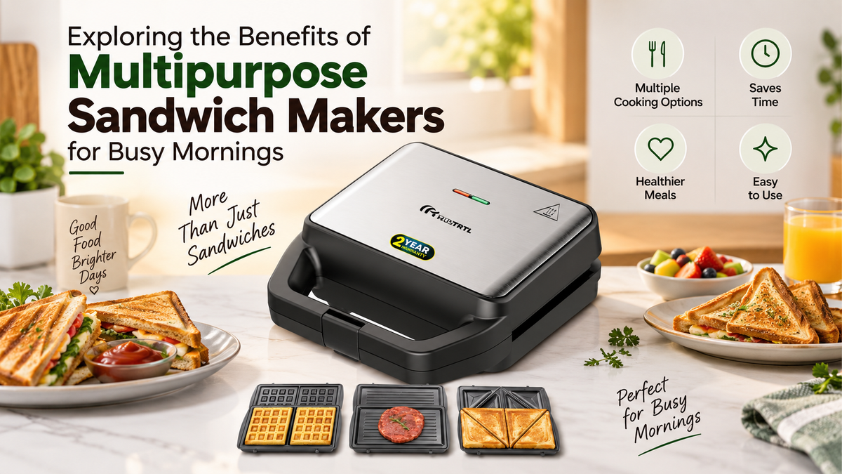 Exploring the Benefits of Multipurpose Sandwich Makers for Busy Mornings