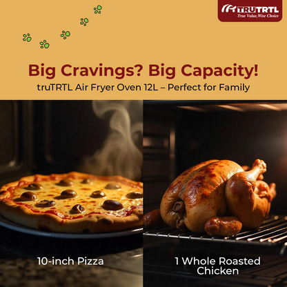 truTRTL Digital 1600W Air Fryer Oven