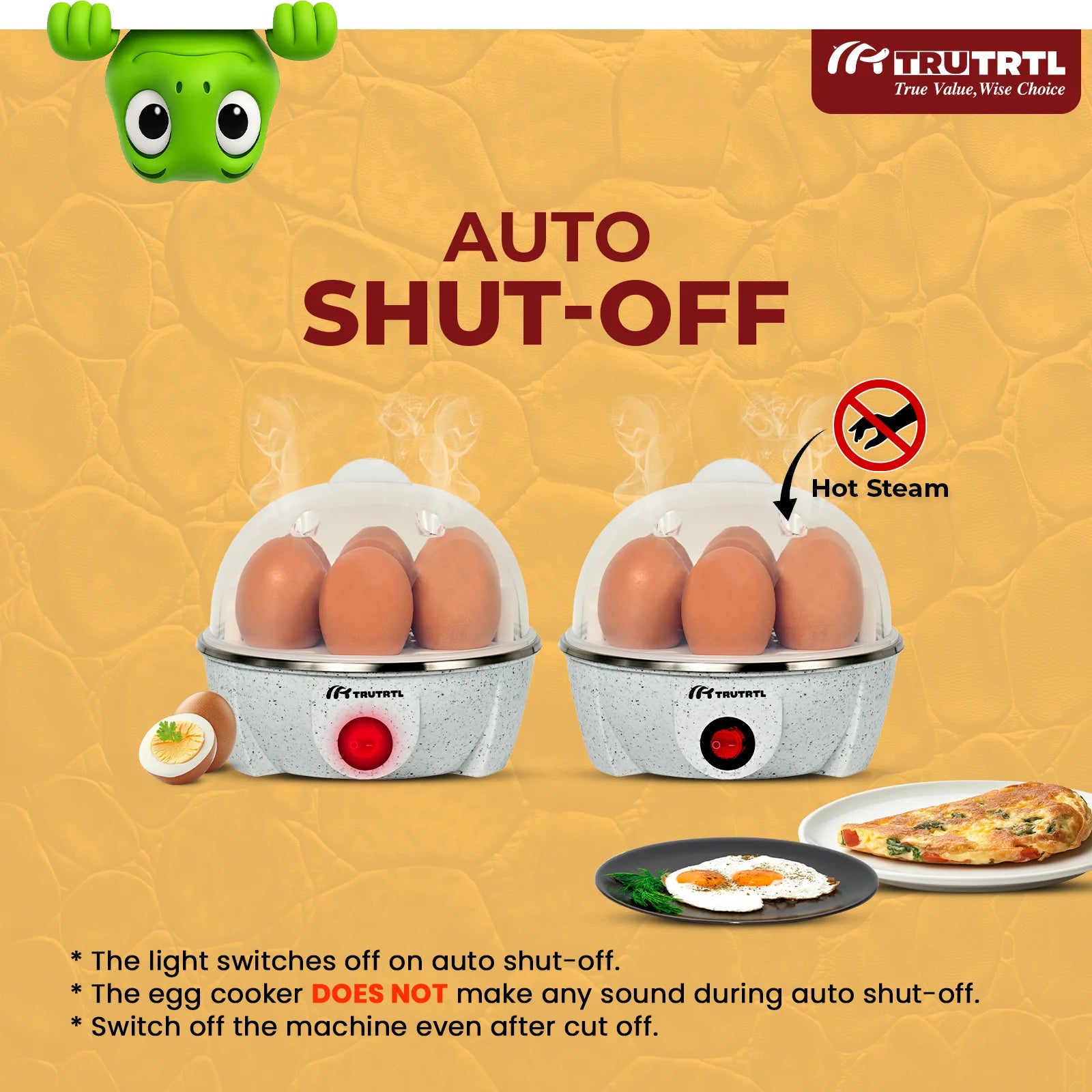 truTRTL Smart Marble Egg Boiler