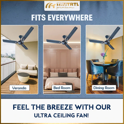 truTRTL Premium Ultra Ceiling Fan | 1200 mm (48 inch)