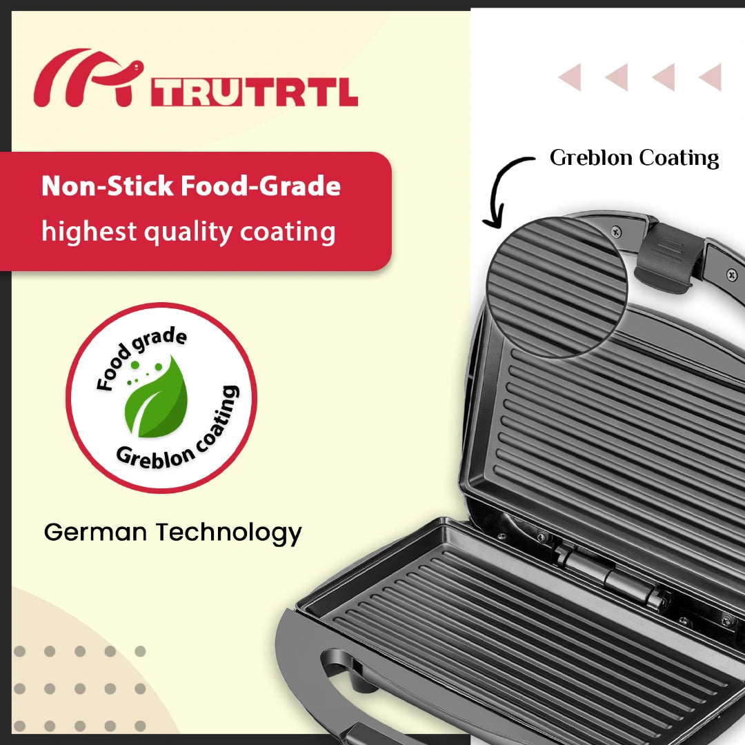 truTRTL Delight Grill Sandwich Maker