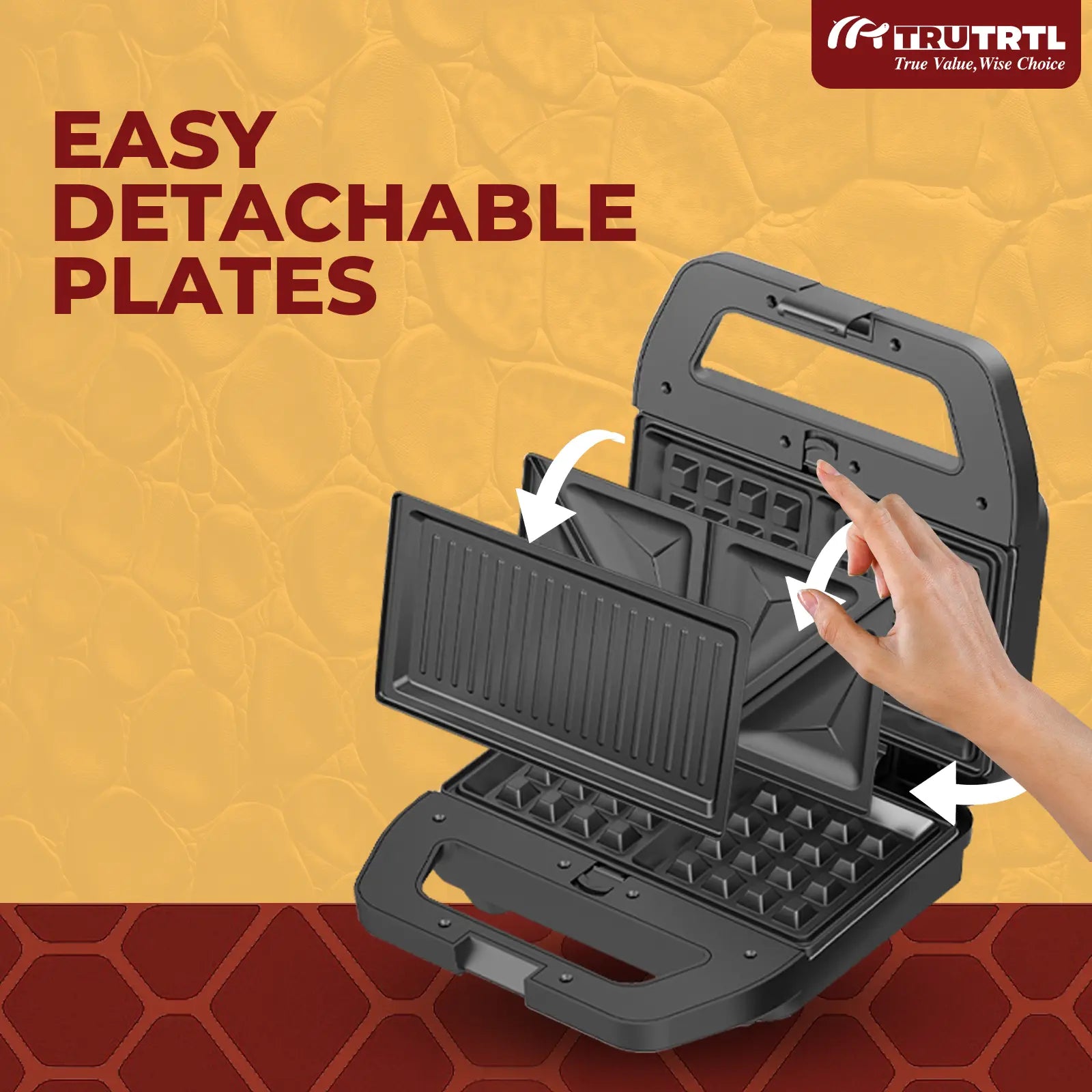 truTRTL Premium 3-in-1 Sandwich Maker