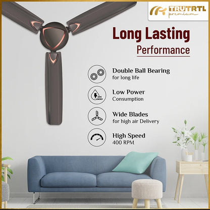 truTRTL Premium Ultra Ceiling Fan | 1200 mm (48 inch)