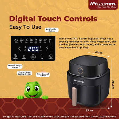 truTRTL Smart Digital Air Fryer