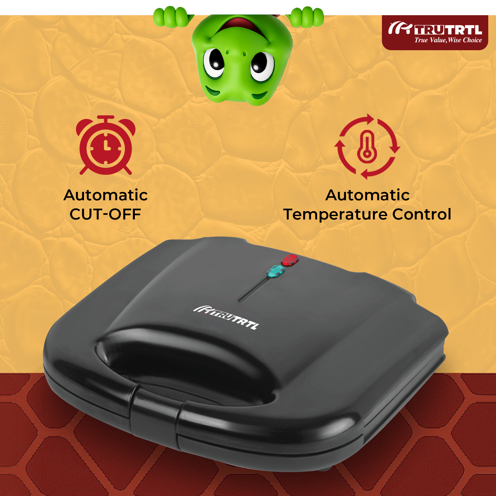 truTRTL Smart Toast Sandwich Maker
