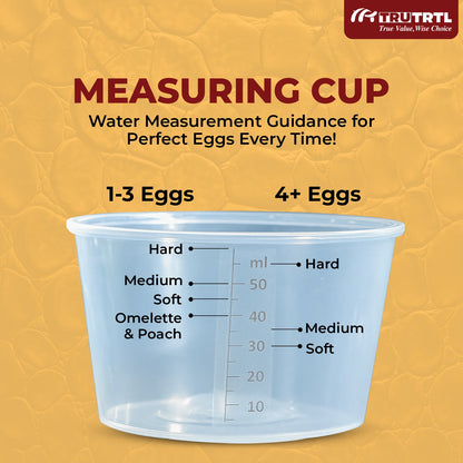 truTRTL Smart 4-in-1 Egg Boiler | Boil upto 14 Eggs | Black