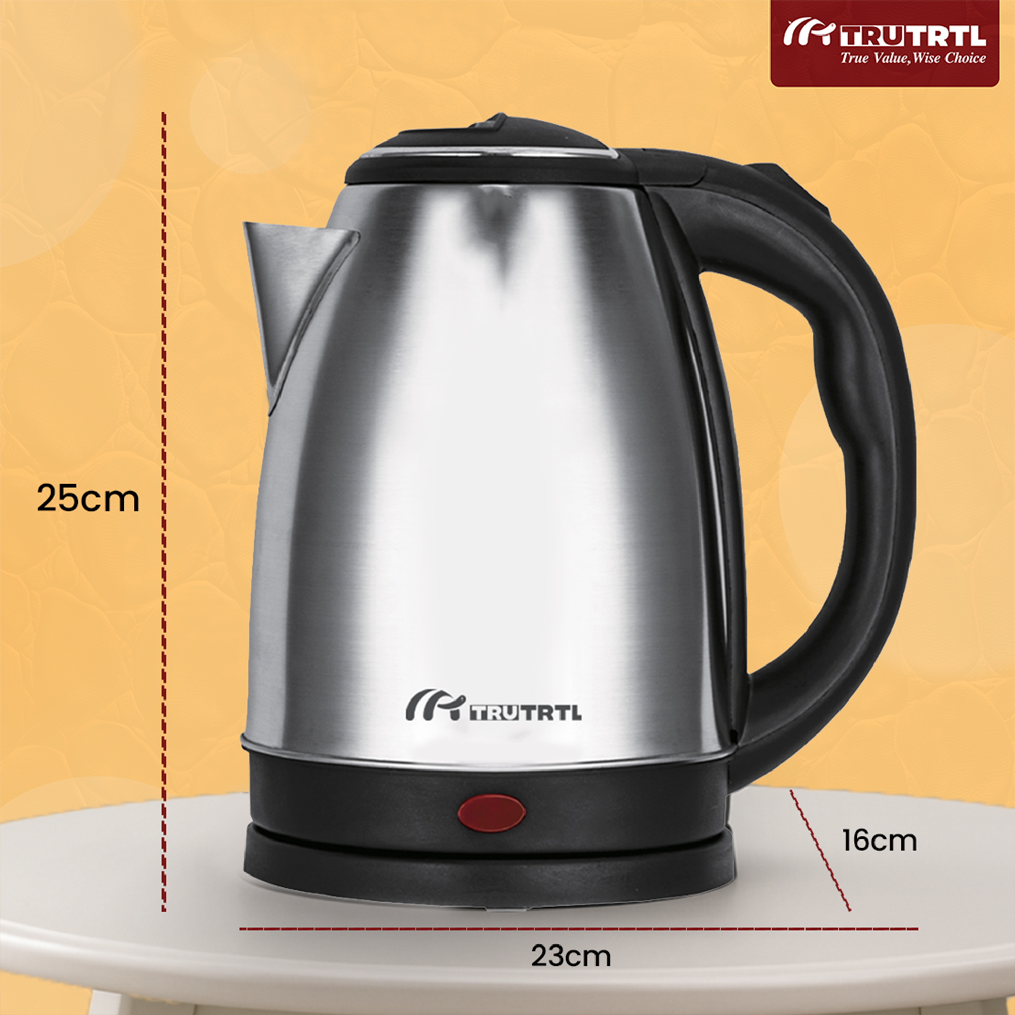 truTRTL Sizzle Electric Kettle 1.5 Litre