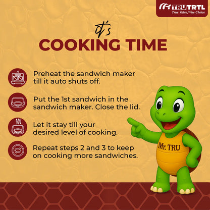truTRTL Premium 3-in-1 Sandwich Maker