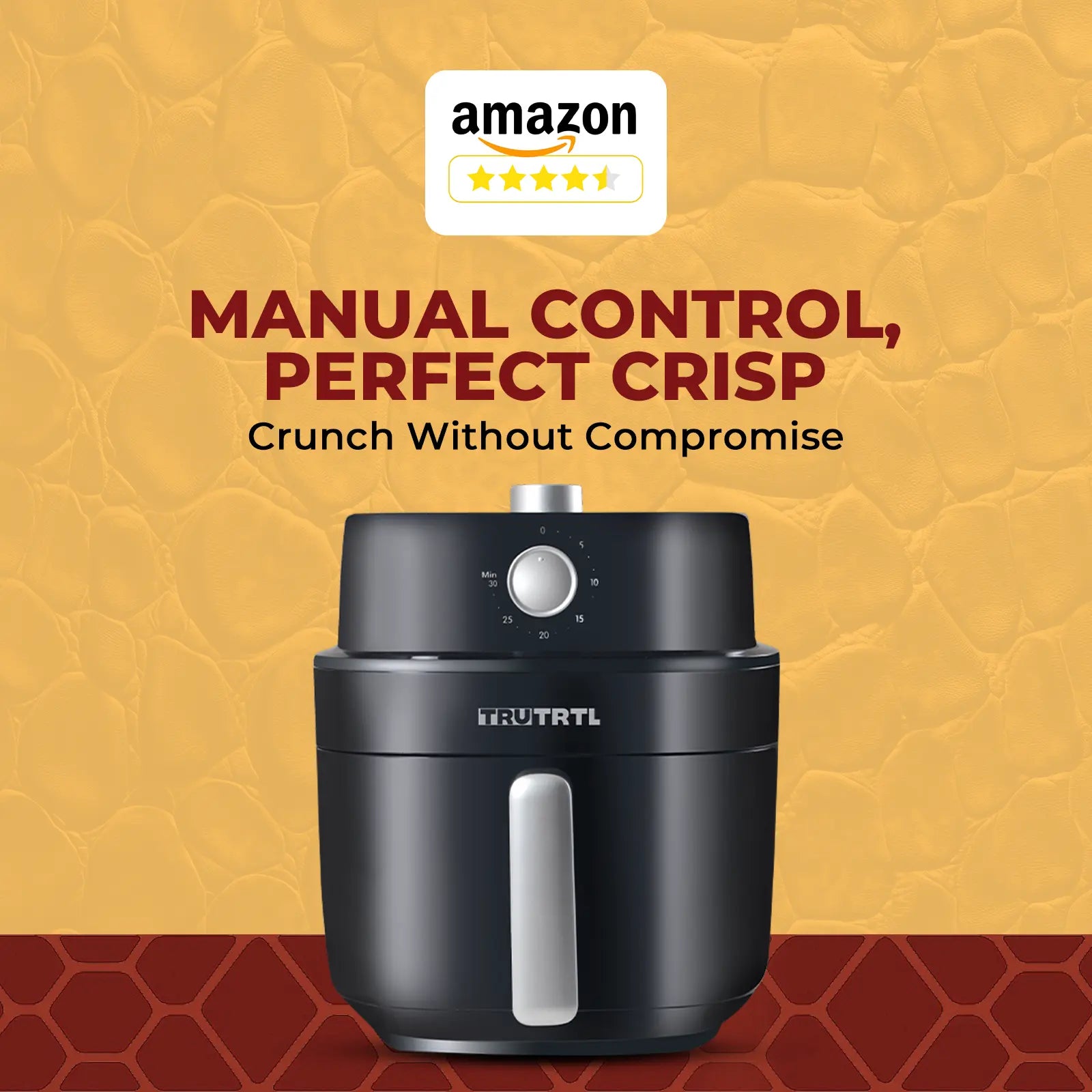 truTRTL Smart Manual Air fryer