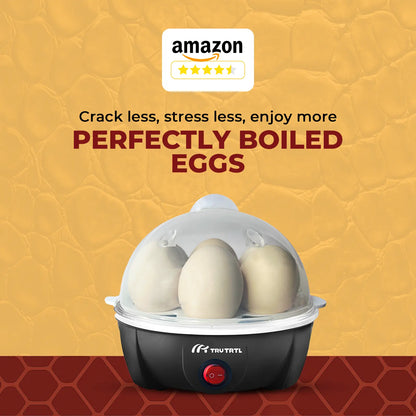 truTRTL Smart Egg Boiler | Boil upto 7 Eggs | Black