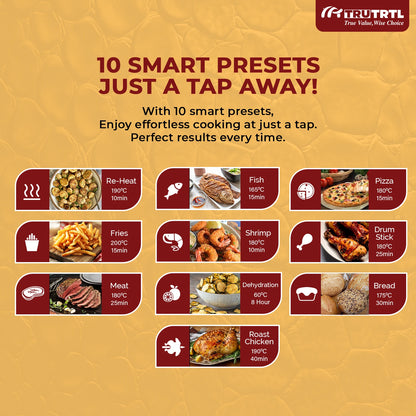 truTRTL Digital 1600W Air Fryer Oven