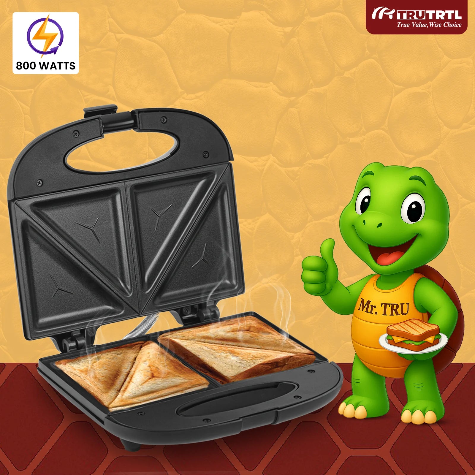 truTRTL Smart Toast Sandwich Maker
