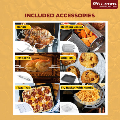 truTRTL Digital 1600W Air Fryer Oven