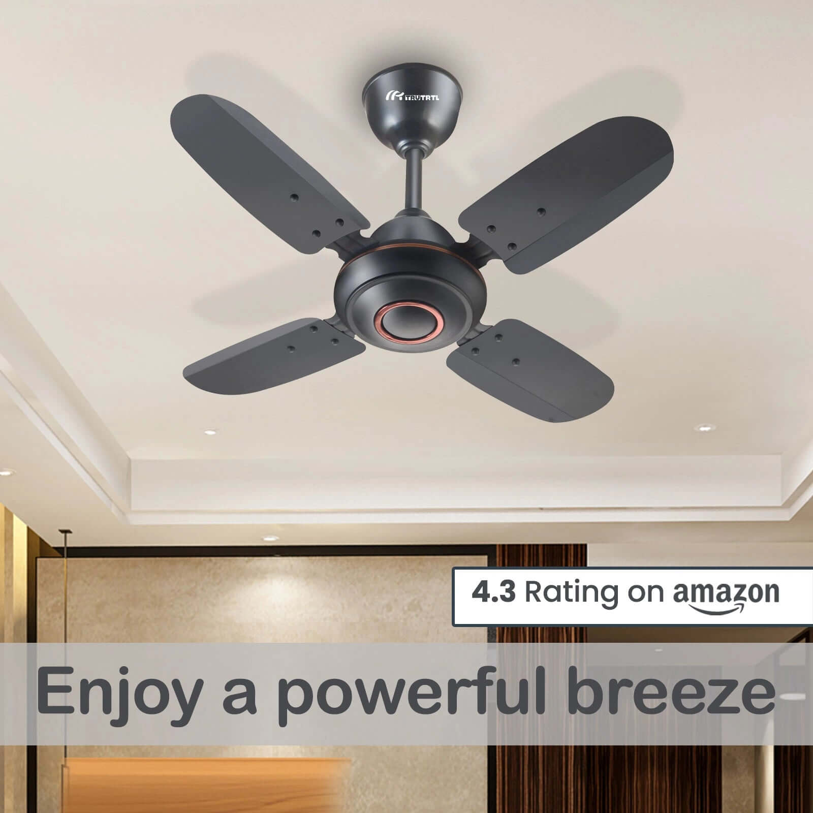 Wave Fan Design truTRTL Wave Ceiling Fan | 600 mm (24 inch)