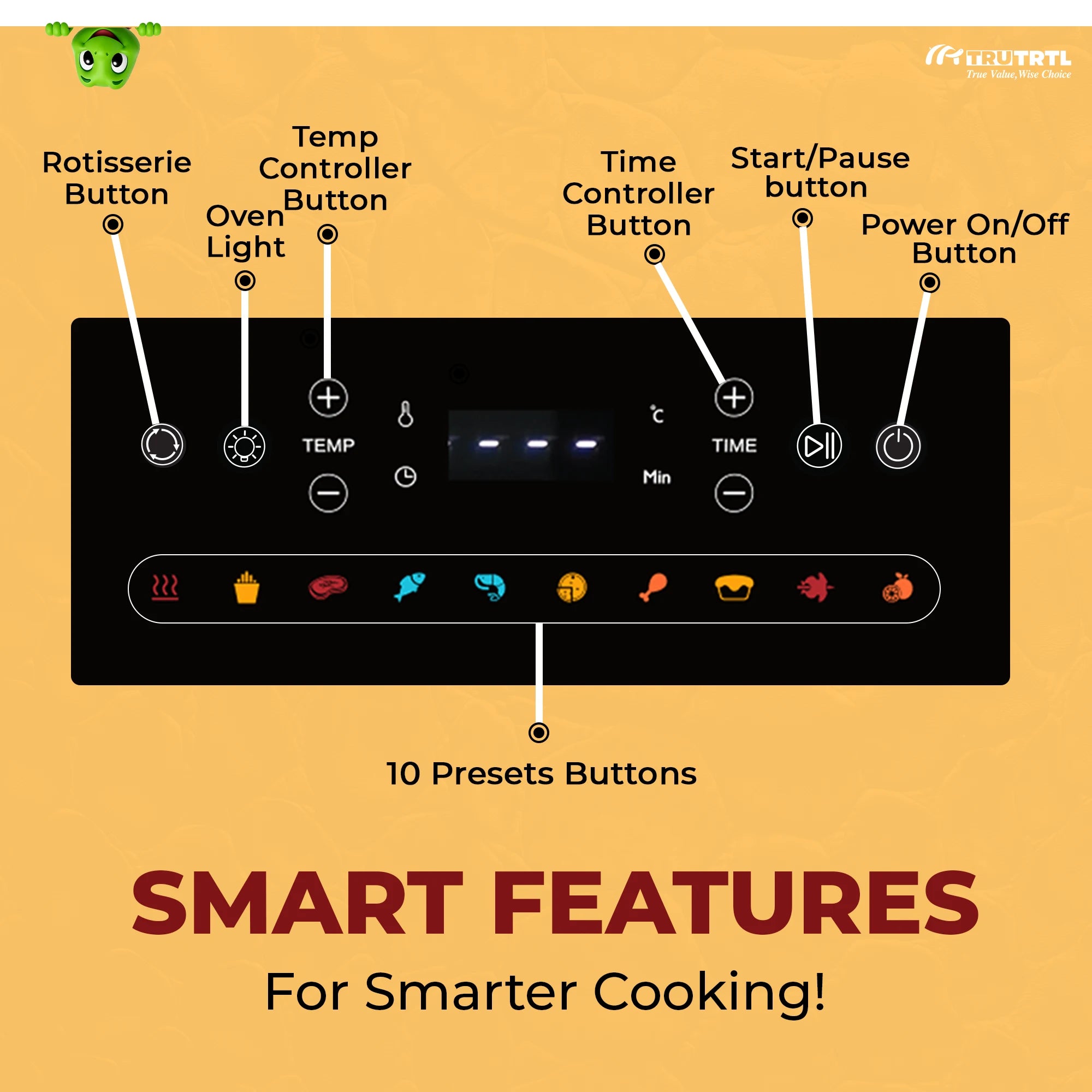truTRTL Smart Manual Air fryer